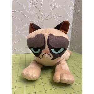 Toy Factory 10” Grumpy Cat Laying Stuffed Animal Plush